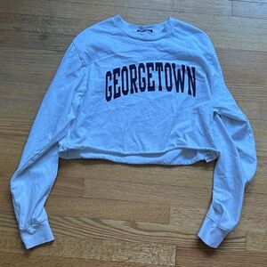 Brandy Melville White Georgetown Crop Top